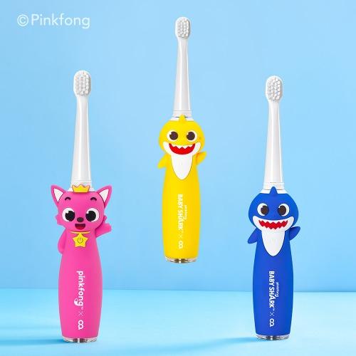 NeuX Clean Pinkfong Baby Shark Dad Shark Children's Sound Wave Electric Toothbrush